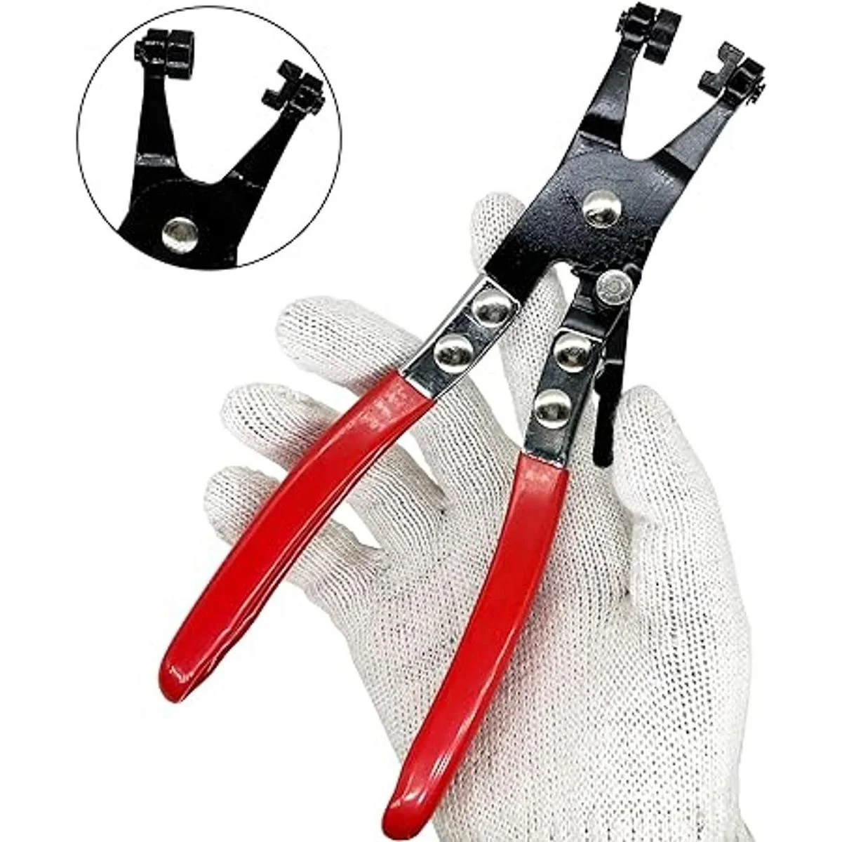 Juego de 3 alicates de abrazadera de manguera de largo_3