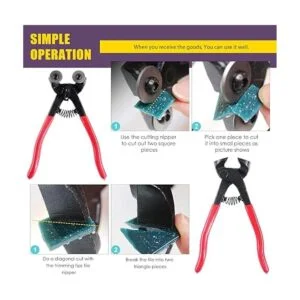 Swpeet Juego de 12 herramientas de mosaico con lima de_5