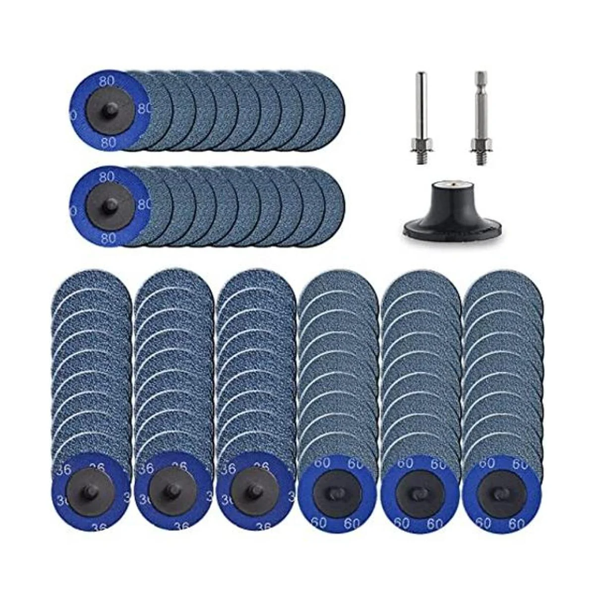 Tshya Disco de bloqueo de rollo 80 discos de lija de 2.0_1