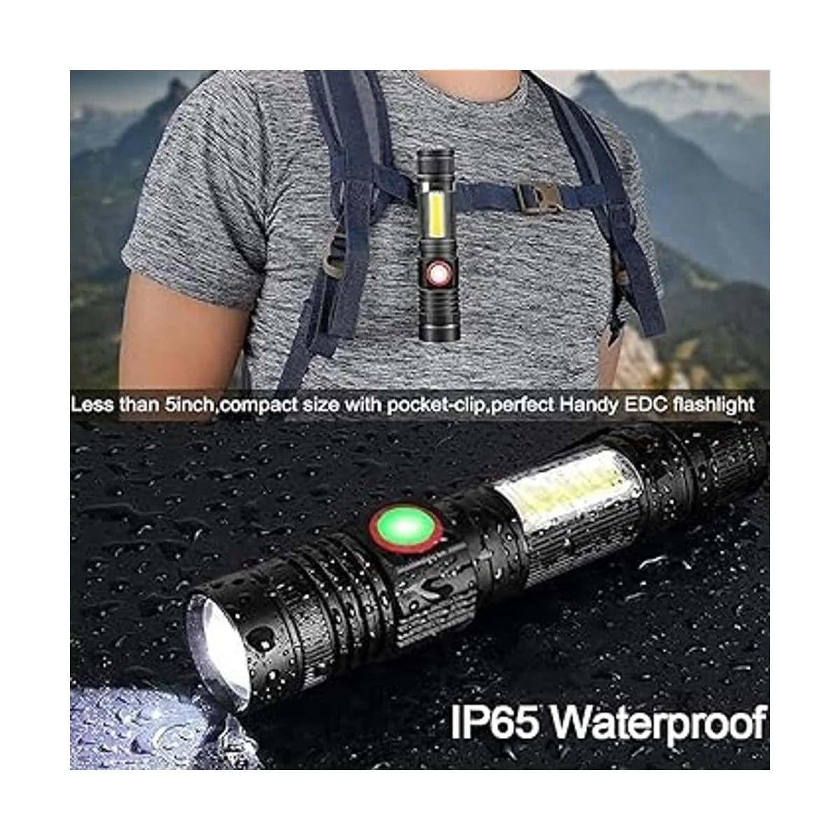 Linterna LED pequeña linterna táctica de 1000 lúmenes_5