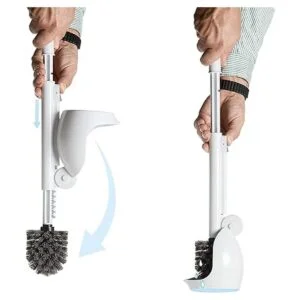 ELYPRO Cepillo de inodoro y soporte sin goteo limpiador y_2