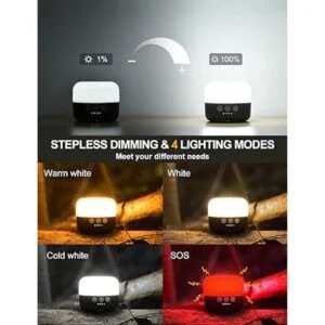 6700 mAh Linterna de campamento recargable de 1000_3