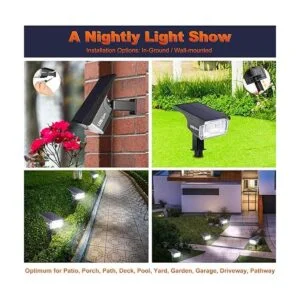 LEREKAM Luces solares para exteriores IP65 impermeables_3