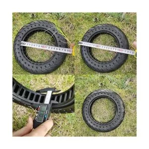 BAIBIKING 1 neumático sólido de 10 x 2.125 con agujero_4