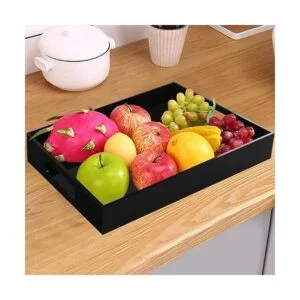 Tasybox Bandeja negra para servir bandejas decorativas de_4