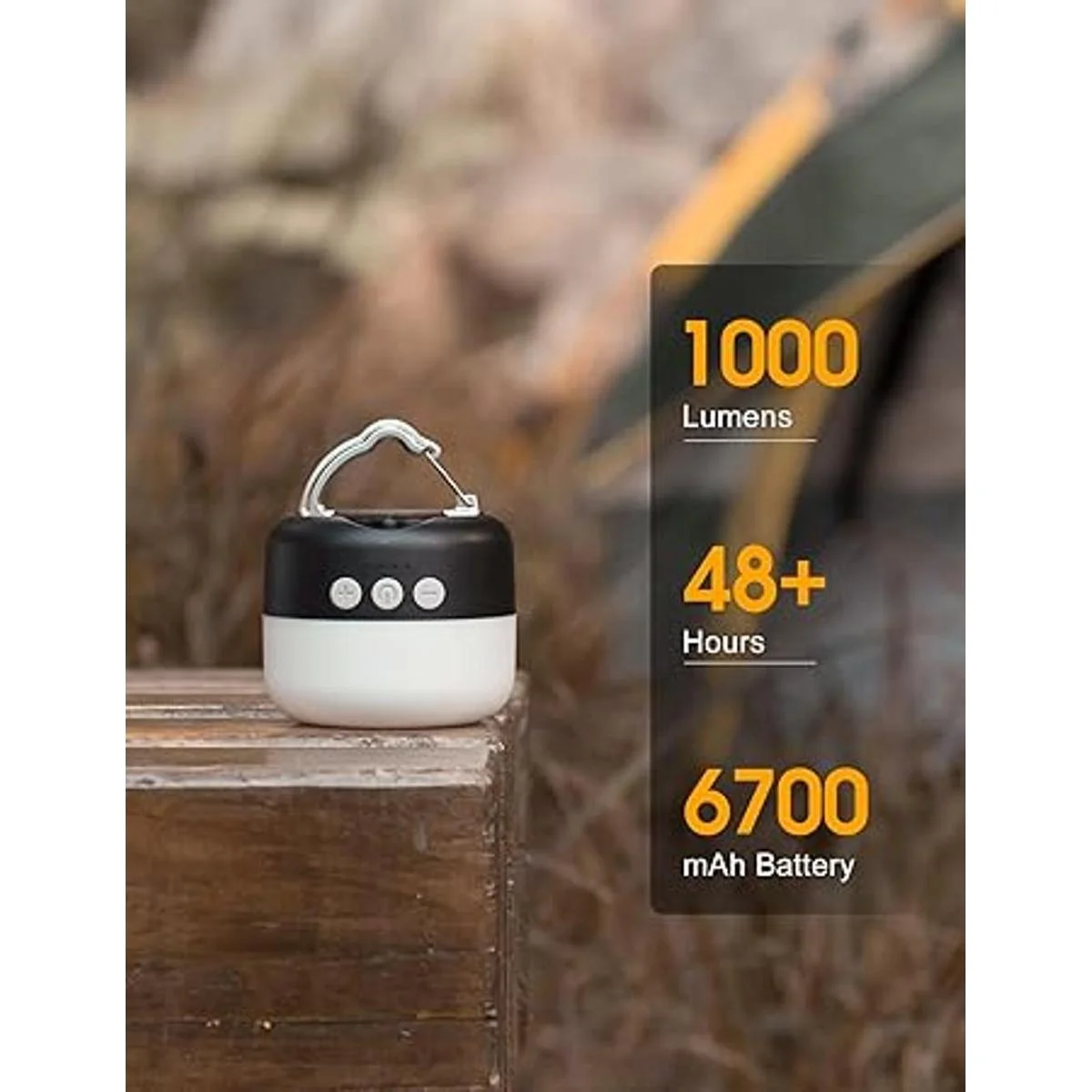 6700 mAh Linterna de campamento recargable de 1000_6