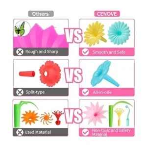 CENOVE Juguetes de construcción de jardín de flores_5