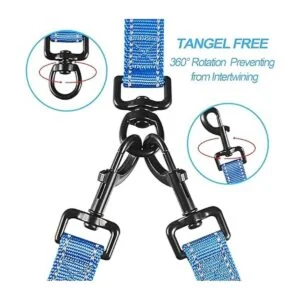 PetBonus Correa doble para perro sin enredos correa de_2