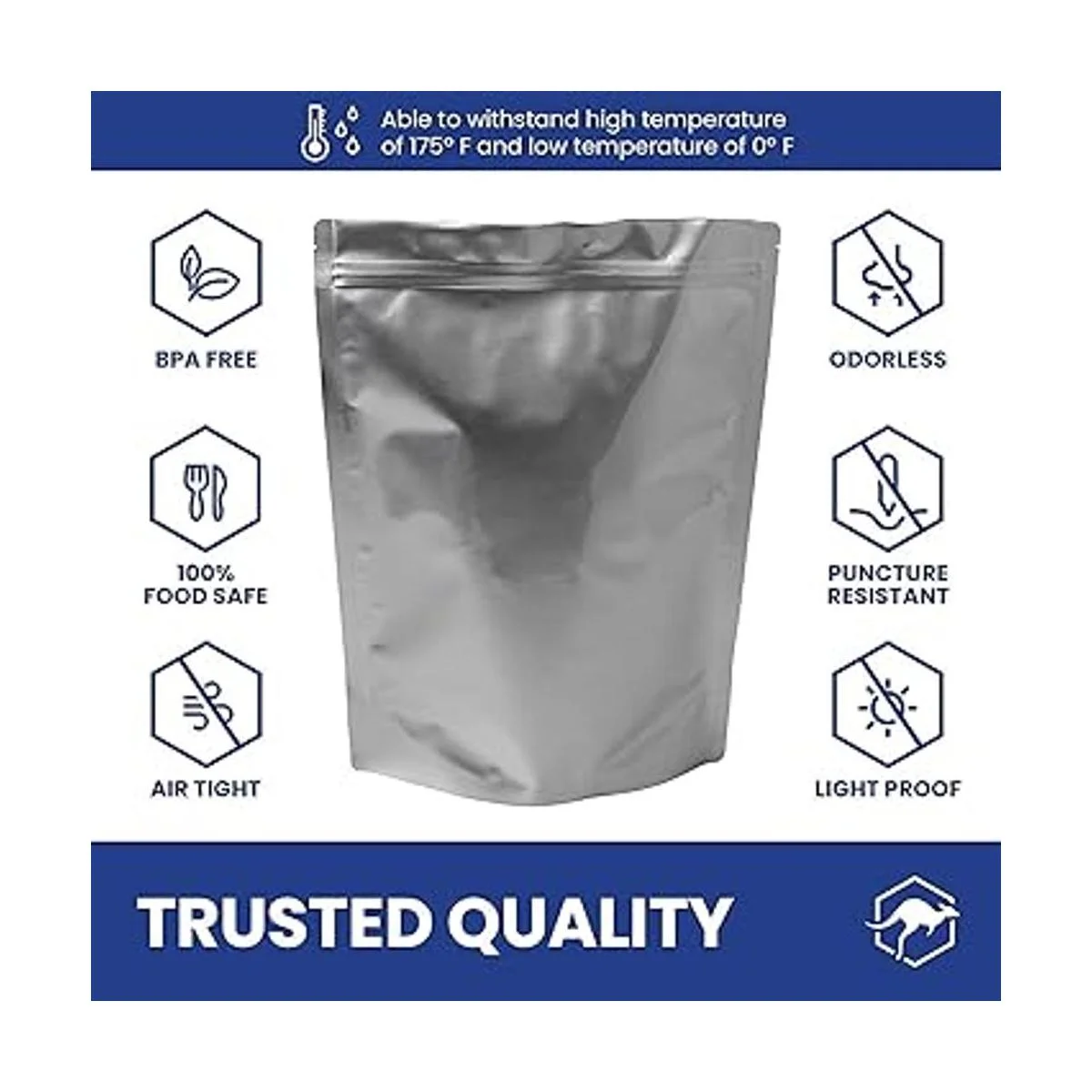 Wallaby Bolsa de Mylar de 30 x 1 galón de 7.5 mil para_4