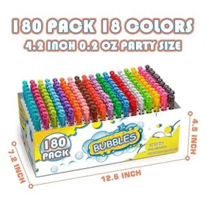 180 varitas de burbujas mini juguete de burbujas de neón_6