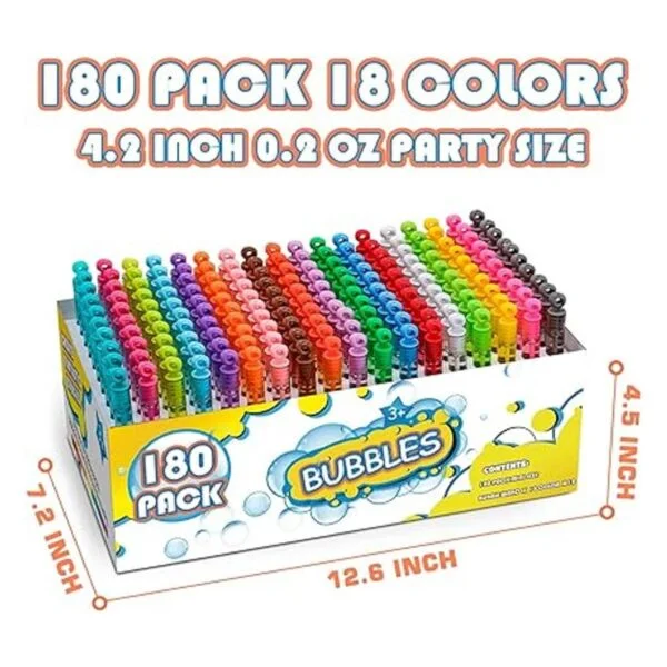 180 varitas de burbujas mini juguete de burbujas de neón_6