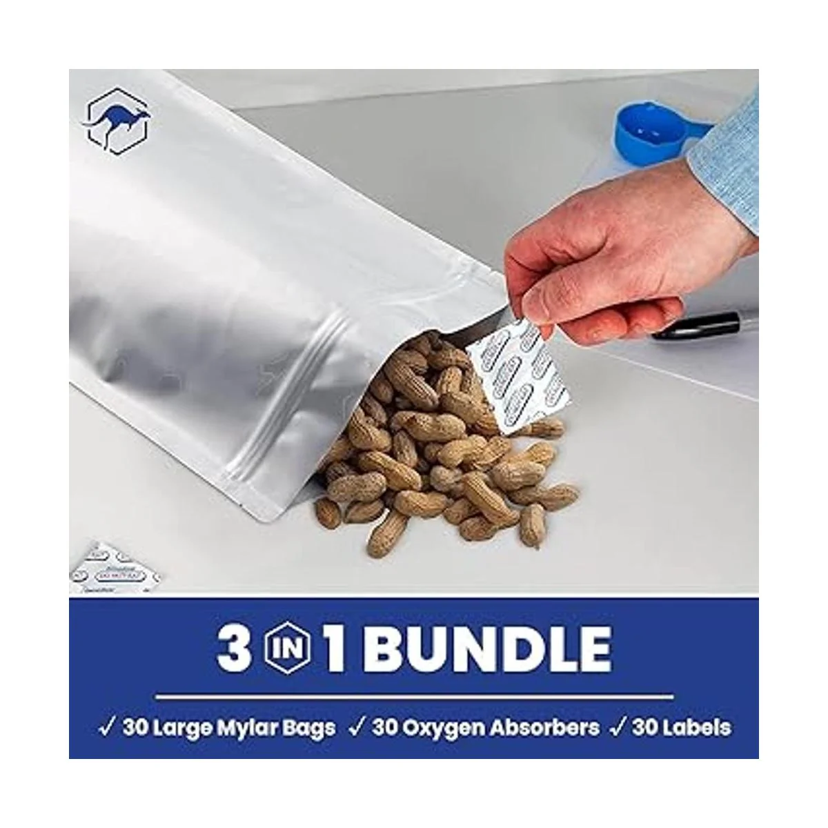 Wallaby Bolsa de Mylar de 30 x 1 galón de 7.5 mil para_5