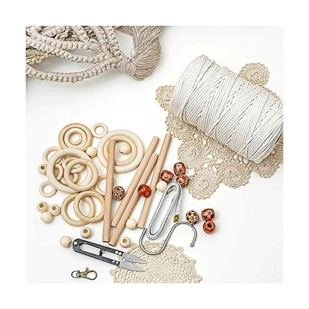 Kit de macramé Juego de 227 piezas de macramé para_2