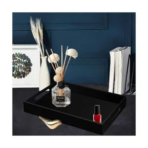 Tasybox Bandeja negra para servir bandejas decorativas de_6