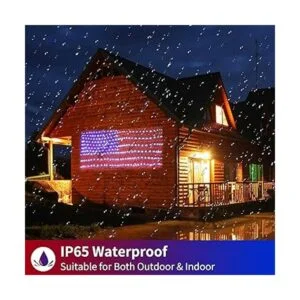 MZD8391 Luces solares de bandera estadounidense Enchufe y_6