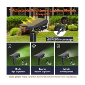 LEREKAM Luces solares para exteriores IP65 impermeables_4