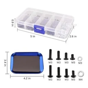 WEISHUJI Kit de 340 tornillos a control remoto kit de_5