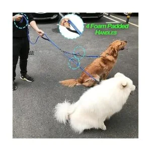 PetBonus Correa doble para perro sin enredos correa de_3