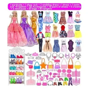 ebuddy Lote de moda de 105 artículos de 11.5 pulgadas para_3