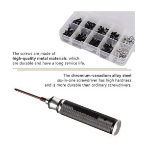 WEISHUJI Kit de 340 tornillos a control remoto kit de_3