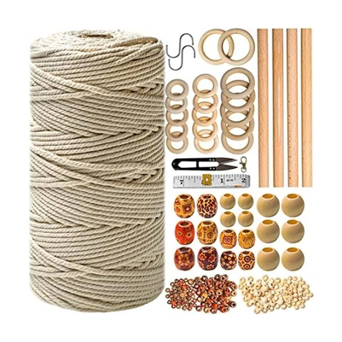 Kit de macramé Juego de 227 piezas de macramé para_1