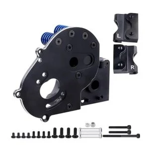 CrazyHobby Caja de cambios de aluminio con placa de motor_6