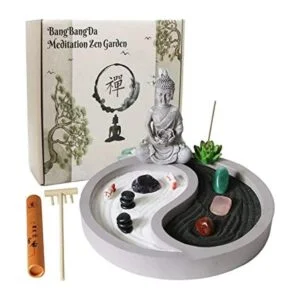 Mini kit de jardín Zen para escritorio jardín de arena de_1
