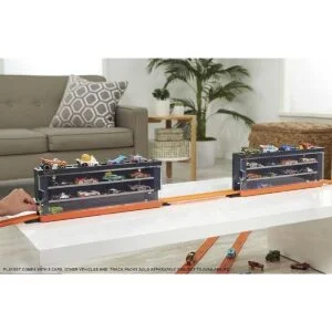 Caja de exhibición interactiva Hot Wheels con 8 autos Hot_3