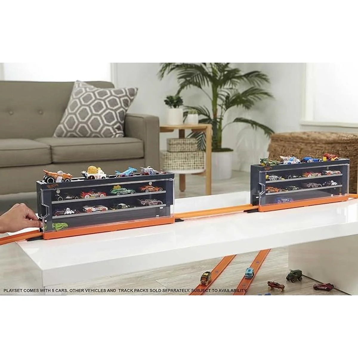 Caja de exhibición interactiva Hot Wheels con 8 autos Hot_3