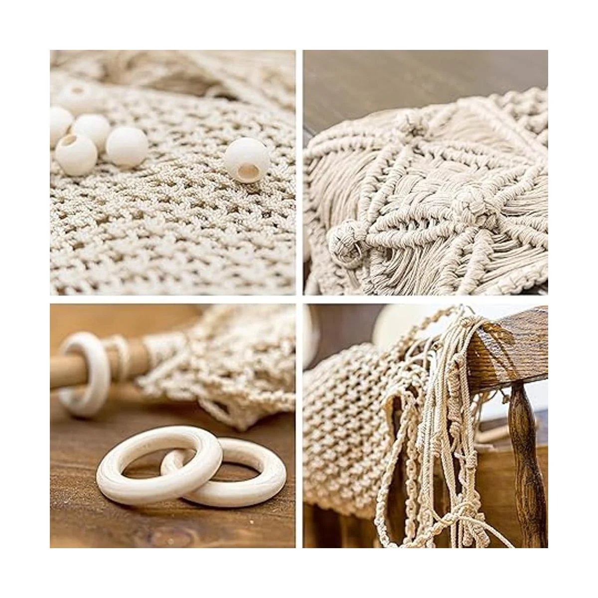 Kit de macramé Juego de 227 piezas de macramé para_6