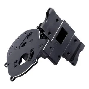 CrazyHobby Caja de cambios de aluminio con placa de motor_5