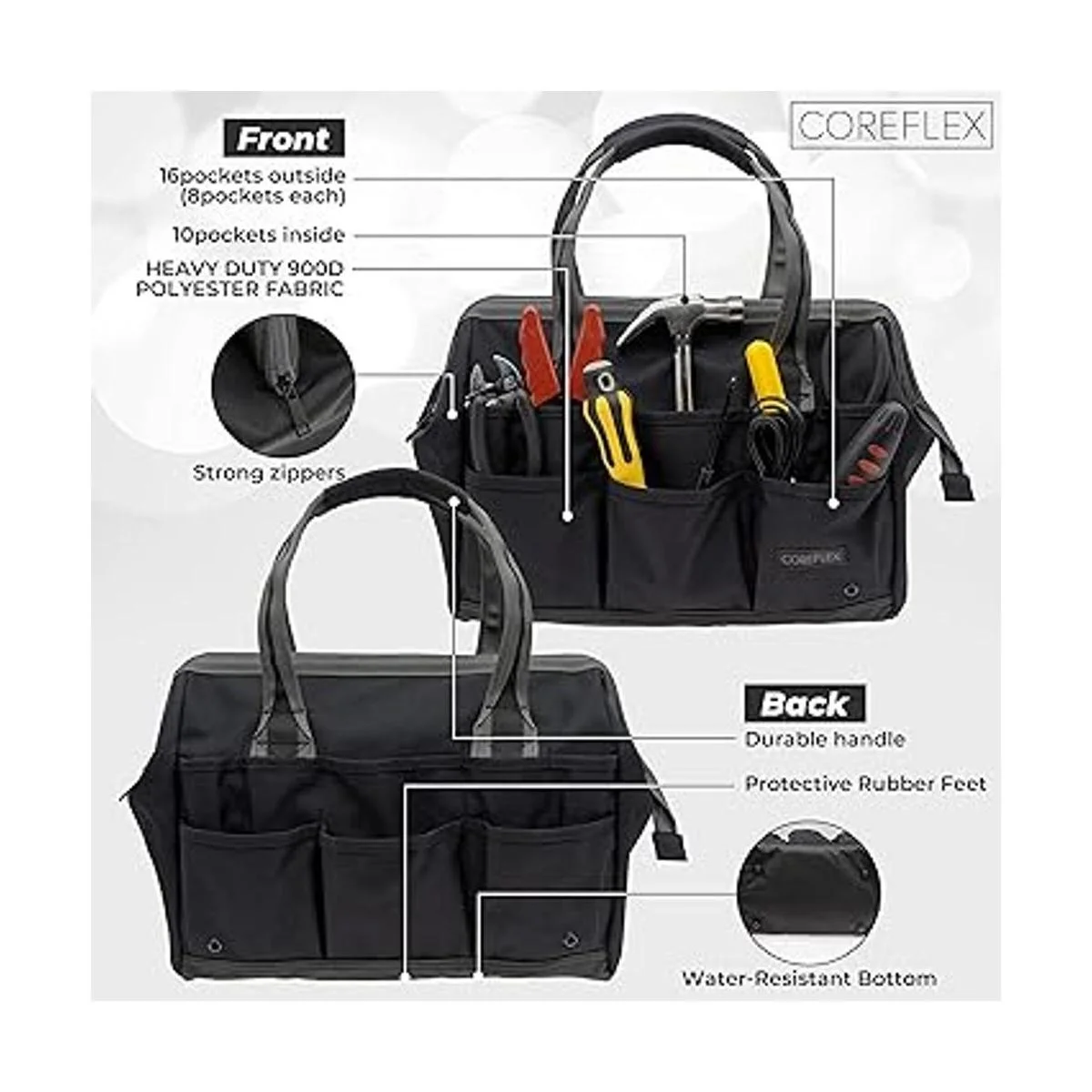 COREFLEX Bolsa de herramientas de boca ancha de 14_2