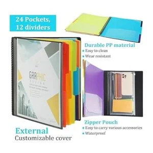 Paquete de 3 organizadores de proyectos de polietileno de_3