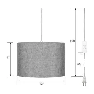 DEWENWILS Lámpara colgante enchufable lámpara colgante_7