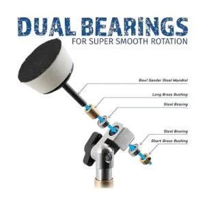Lijadora de cuenco de 2 pulgadas de diámetro con cabezal_2