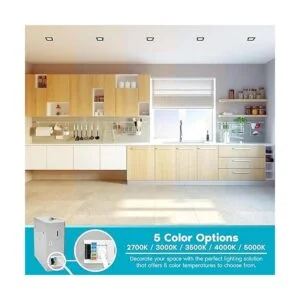 Luxrite 6 pulgadas ultra delgado cuadrado LED empotrable_2