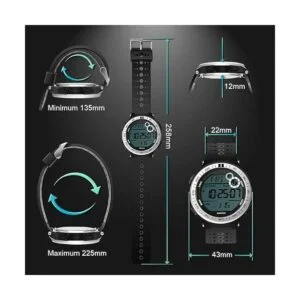 Reloj para hombre podómetro subacuático 10 ATM_6