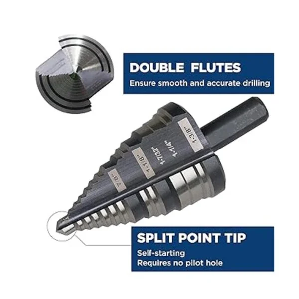 SHARPTOOL Broca HSS de 14 a 138 pulgadas para metal_3