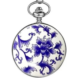 Zolohoni Reloj de bolsillo de acero inoxidable mecánico a_4