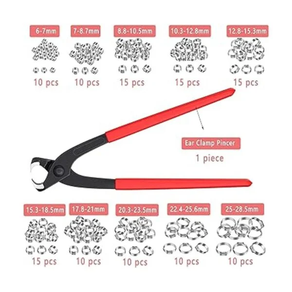Alfykym 120 abrazaderas de manguera de oreja única de 6 a_2