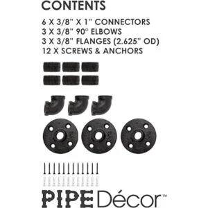 Pipe Decor Juego de ganchos para toallas y ropa_6