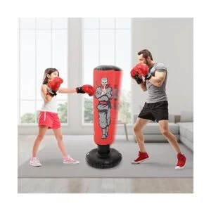 Bolsa de boxeo inflable para niños con guantes de boxeo_3