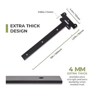 DIYWorld Bisagras de puerta negras 2 bisagras de puerta_3