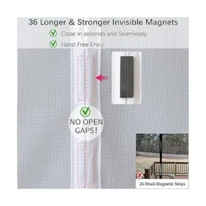 Puerta de pantalla magnética reforzada mejorada para_3