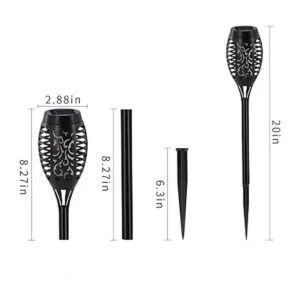 COCOMOX Luces solares azules decoraciones de Halloween al_6