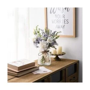 COZZI CODI Flores falsas con jarrón flores azules_6