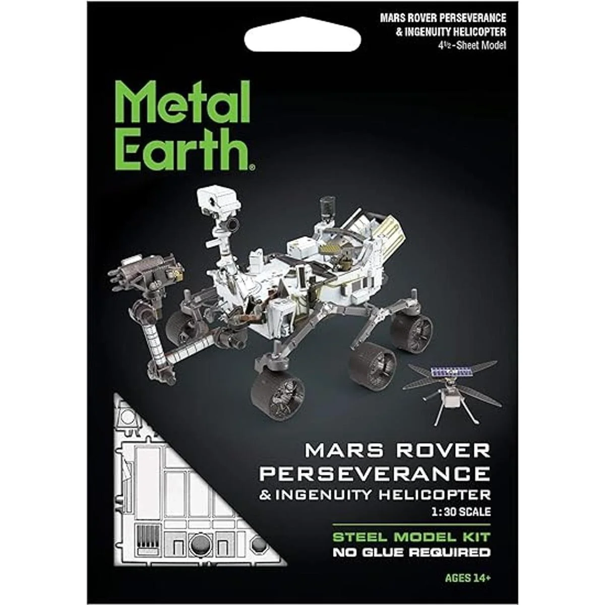 Metal Earth Mars Rover Perseverance Ingenuity Helicopter_6