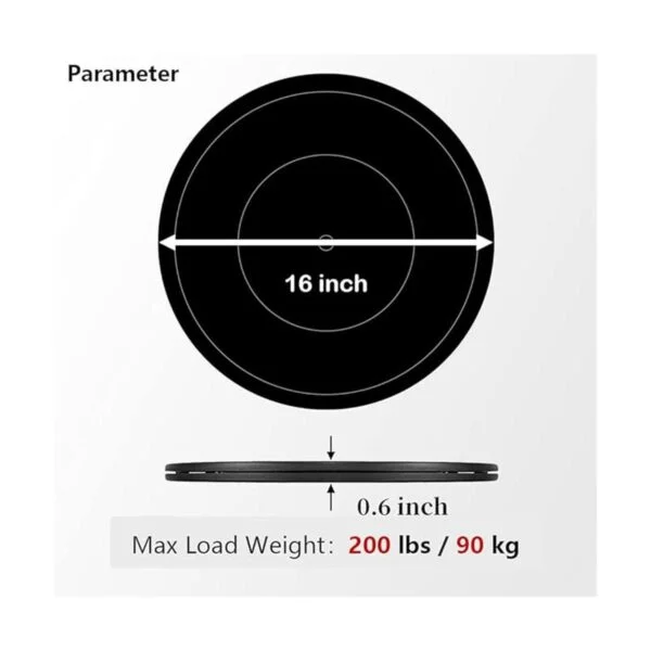 VOLCANOES CLUB Plato giratorio Lazy Susan de 16 pulgadas_4