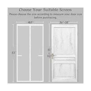 Puerta de pantalla magnética reforzada mejorada para_2
