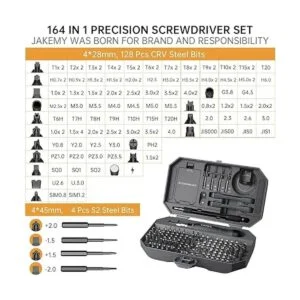 JAKEMY Juego de destornilladores de precisión kit de_5